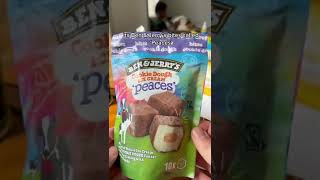 Ben and Jerry’s Ice Cream Peaces! Tiny bites and yum! #shorts