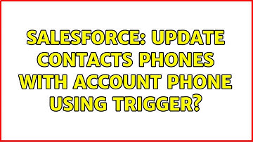 Salesforce: Update contacts phones with Account phone using trigger?