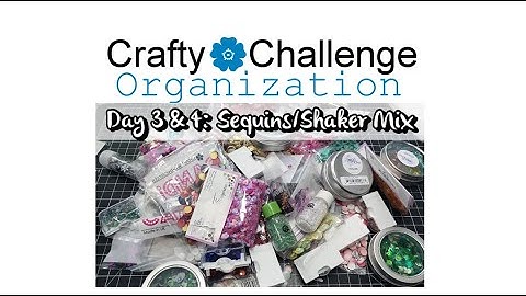 Crafty Organization Days 3 & 4: Sequins/Shaker Mixes | GIVEAWAY