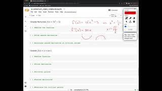 23 Calculus: Example Second Derivative Test with Python