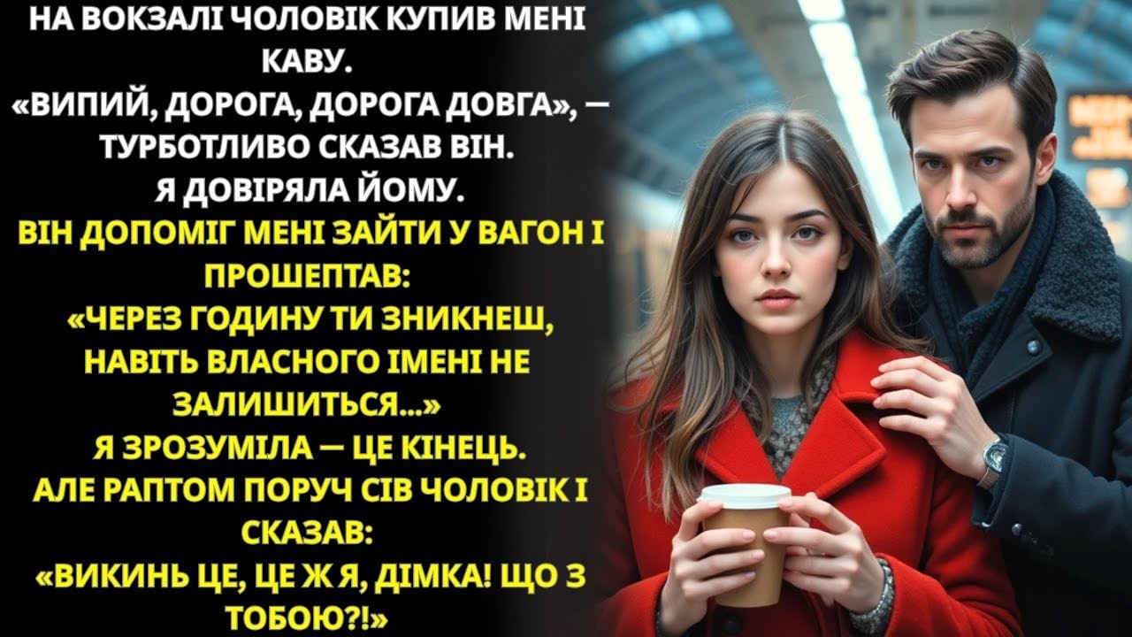 На вокзалі чоловік купив мені каву  Прокинулася я в поїзді не туди