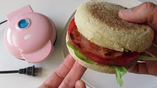 Dash Mini Griddle Recipe  BLT Sandwich  RV Cooking Dorm Cooking Van Cooking