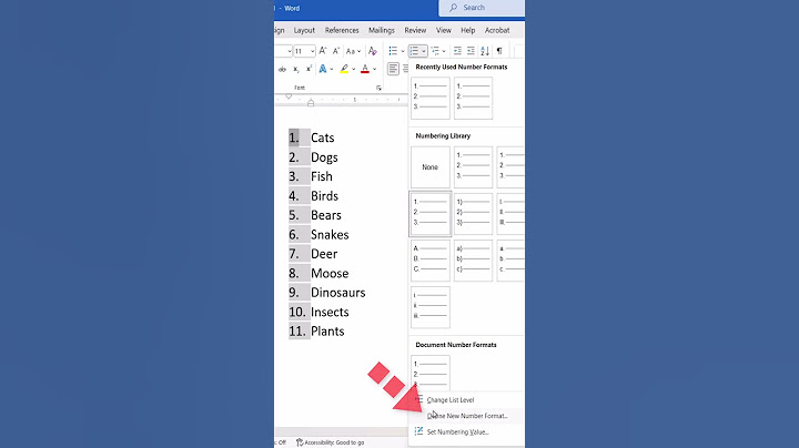 How to Align the Periods in Numbered Lists in Microsoft Word (PC & Mac) #shorts