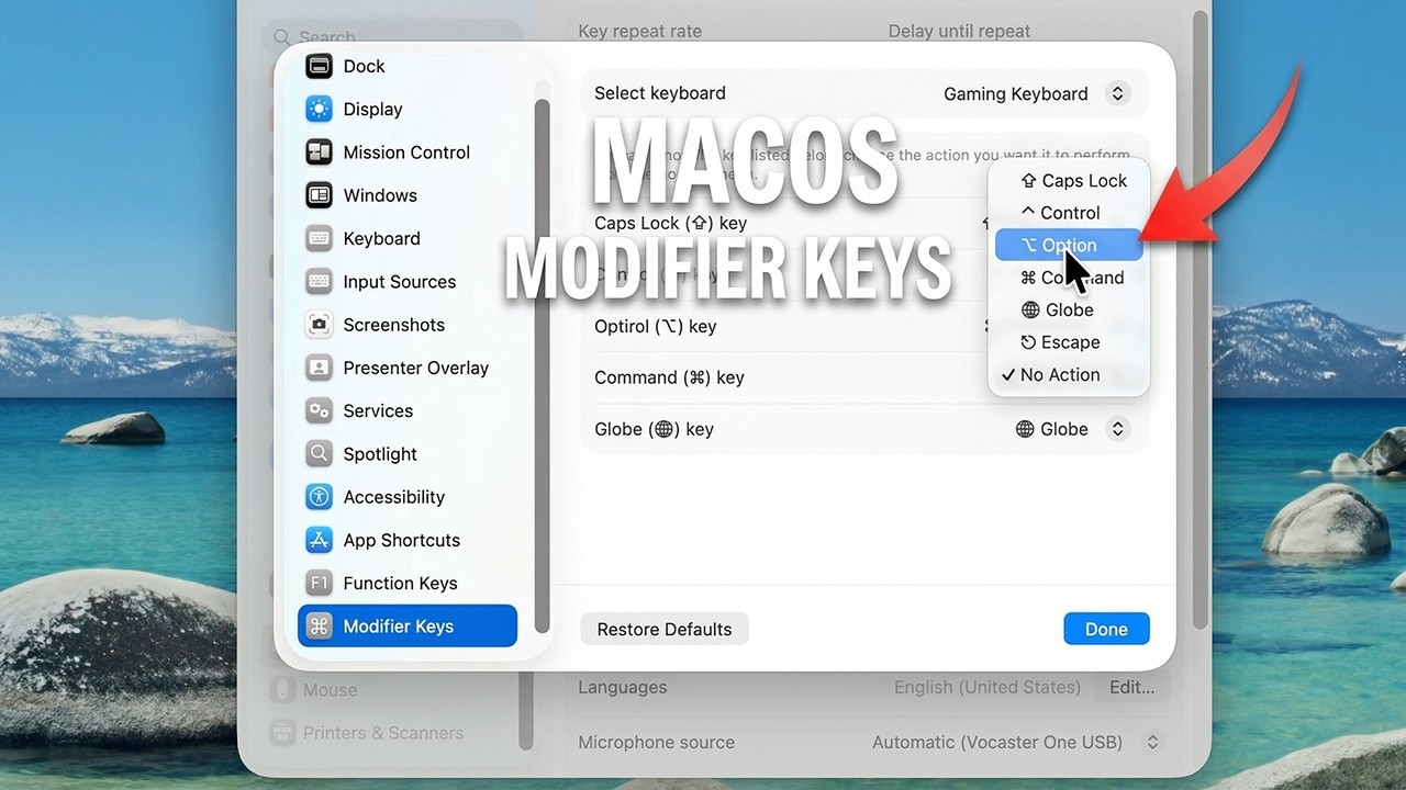 Macbook Modifier Keys How to Remap Windows Keyboard Modifier Keys in MacOS (2026 Guide) - YouTube