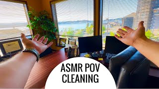 ASMR - POV - Office Cleaning - silent cleaning