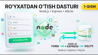 Ro'yxatdan o'tish dasturini yozamiz