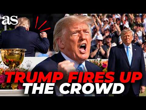 Trump LOSES IT as YMCA PLAYS and the PRESIDENTS CUP CROWD EXPLODES