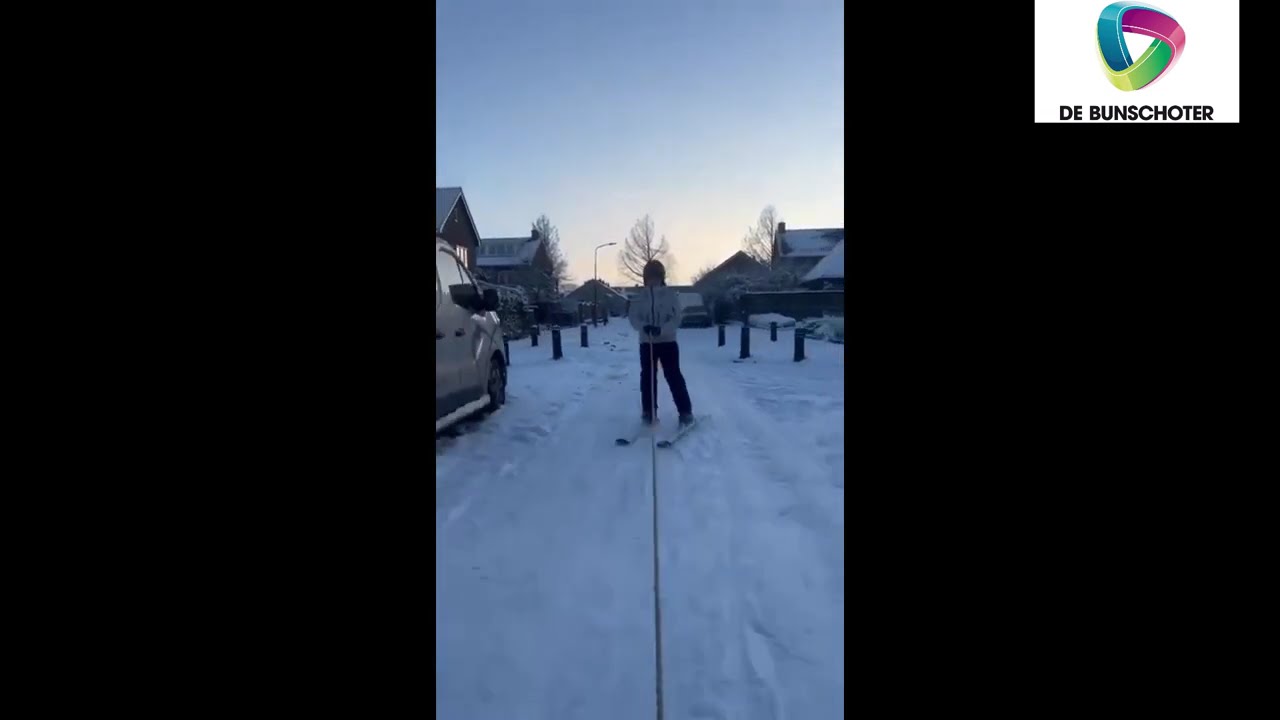 Skiën in Spakenburg.