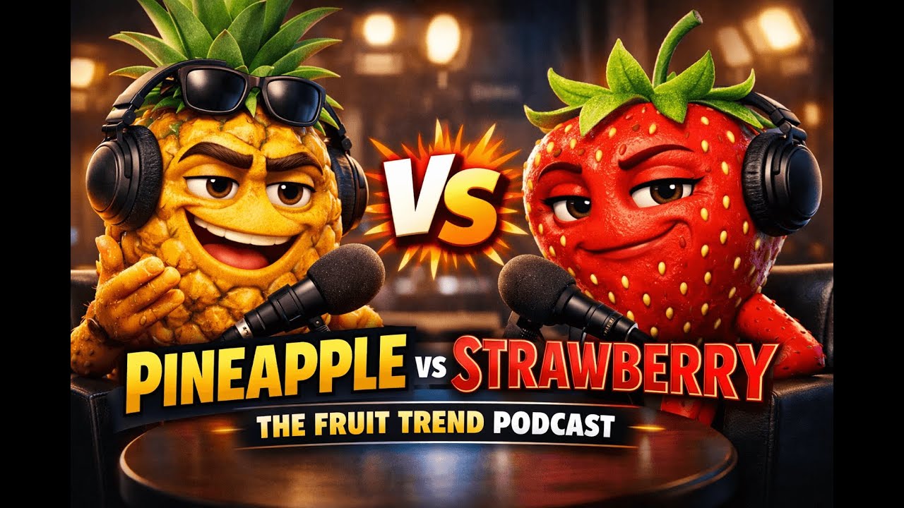 “Pineapple vs Strawberry: The Fruit Trend Podcast 🍍🍓 | BigJowan”