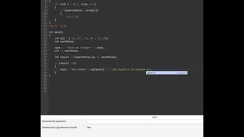 C++ Programming : Linear Search Algorithm : Computer Aided Analysis