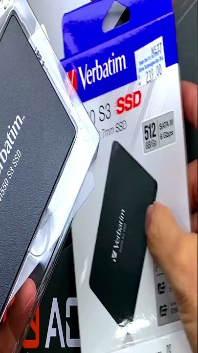 Verbatim Vi550 S3 SSD 256gb unboxing - YouTube