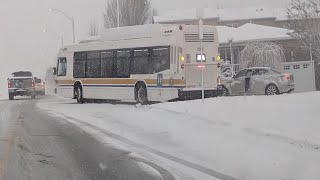 Severe weather causes chaos on local roads