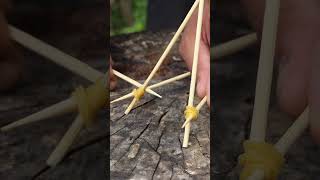 How To Make A Mobile Holder From Bamboo Sticks, Simple Tricks -Diy #Shorts