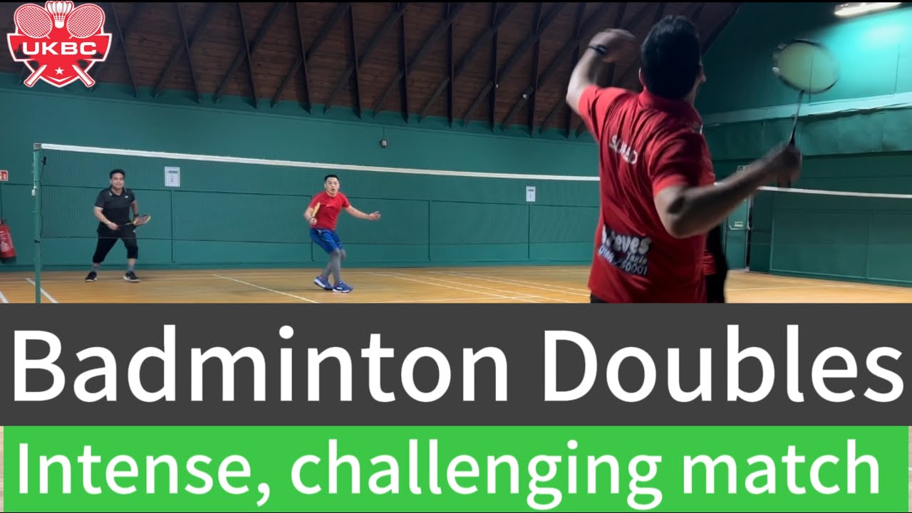 Badminton match doubles - YouTube