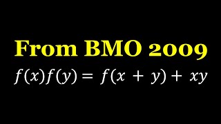 A Functional Equation from British Math Olympiads 2009