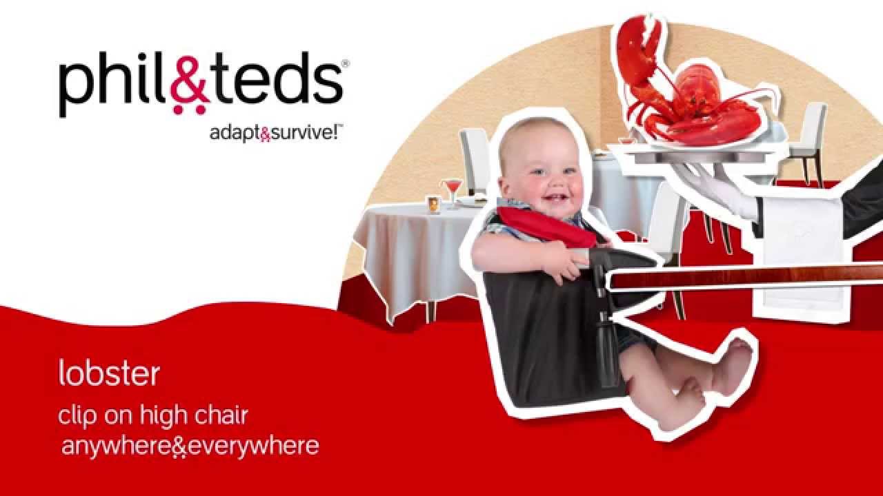 Phil Teds Lobster Highchair In Black Natural Baby Shower