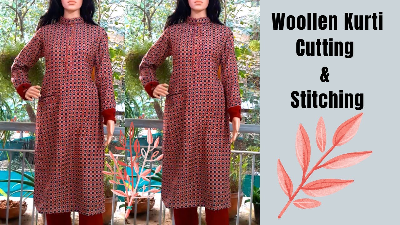Ladies Printed Woolen Red Kurti at Rs 325 | Ladies Woolen Kurti in Ludhiana  | ID: 2853044912212