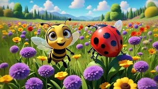 Buzzy Bee Buzzes Softly | Calm Bee Song for Kids | Gentle Nursery Rhymes and Baby Songs screenshot 4
