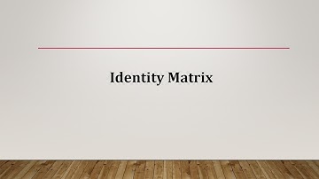 Identity Matrix - Example and MATLAB Code