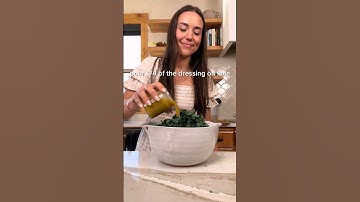 This salad will make you LOVE kale 🥬 #shorts