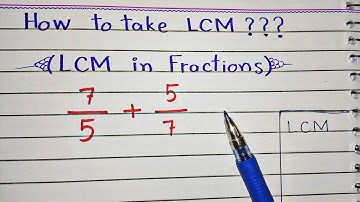 How to Take LCM in Adding and Subtracting Fractions | LCM Method for Fractions