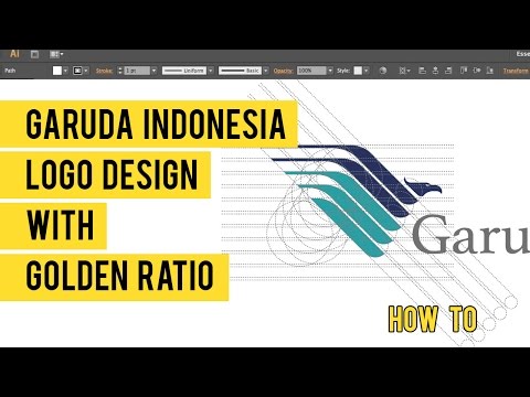 Garuda Indonesia Logo Design with Golden Ratio in Adobe Illustrator (SpeedArt)