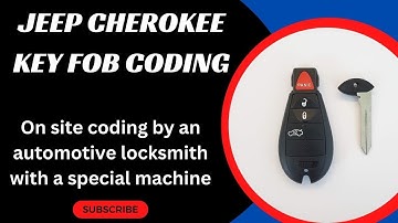 Jeep Key Fob Coding - How to Program a 2019 Jeep Cherokee Key Fob with a Special Machine (Locksmith)