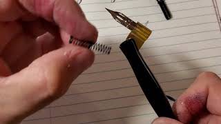 Review of the zebra g nibs and hack for pointed nib calligraphy