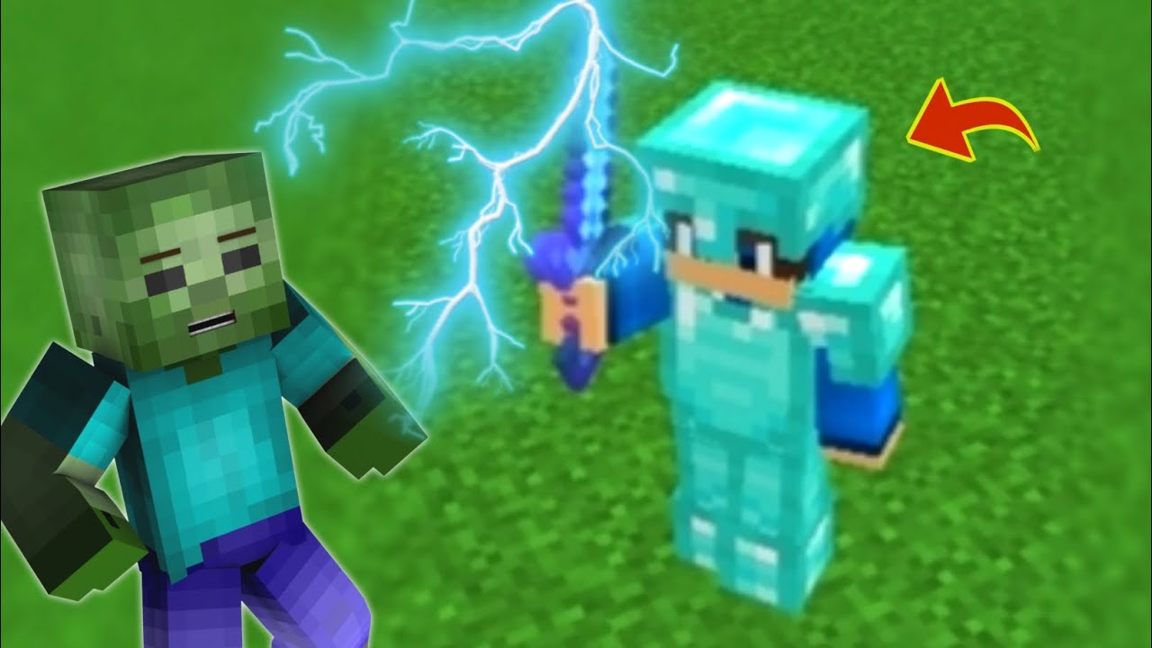 DIAMOND ARMOUR AND SWORD MOST POWERFUL WEAPONS ||MINECRAFT SURVIVAL ...