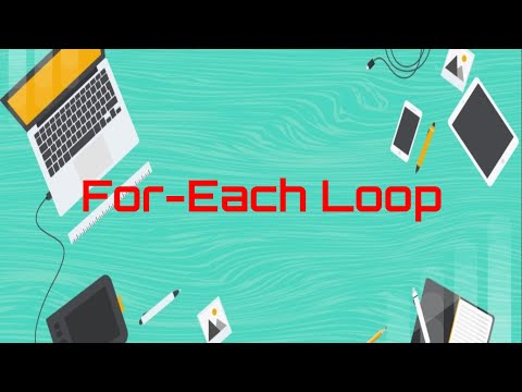 Java: For-Each Loop