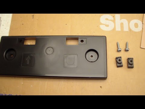 Installing Front License Plate Bracket Nissan Altima