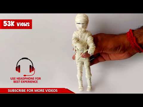 How to Make Egyptian Mummy for Halloween Day by Paper