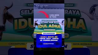 Tutorial Corel Draw | Teks 3D Keren #coreldraw #fontstyle #desaingrafis