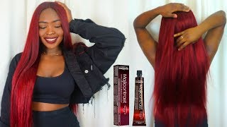 HOW TO: BLACK TO MAGENTA/RED UPDATED 2021 (skip the bleaching process!!!)
