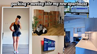 packing + moving vlog: moving into my new apartment (mini apartment tour)