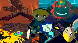 The Legend of Zelda The Wind Waker All Bosses   Ending