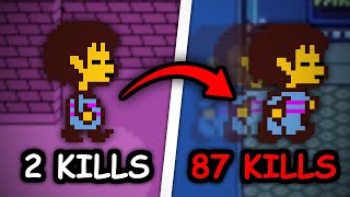 Undertale Genocide, but each kill makes me faster