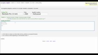 How to list on Craigslist