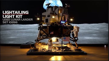Lightailing LED Kit for LEGO Apollo 11 Lunar Lander 10266 - Install & How it Looks