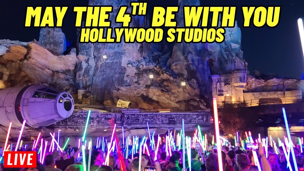 🔴Live: May the 4th at Disney's Hollywood Studios Star wars day at Walt Disney World 5/4/2026