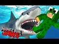 Minecraft -  JAWS  - SURVIVE THE SHARK ATTACK!?  - Custom Mod Adventure