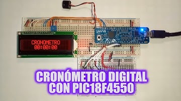 CRONÓMETRO DIGITAL CON PIC18F4550