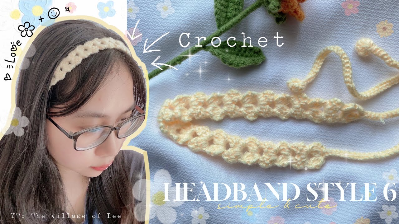 Crochet Headband🌱 Tutorial | Style 6 | Super Easy Simple Headband Crochet for Crochet Beginners |...
