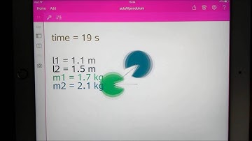 Double Pendulum simulated on TI-Nspire