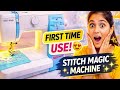 🧵 Usha Janome Stitch Magic Machine Review | My First Sewing Machine &amp; Sewing Journey ✨