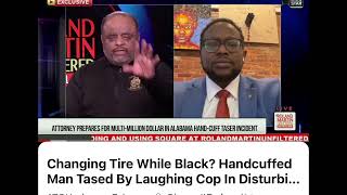 Black Man in Alabama Changing his tire Tased be White Laughing Cop