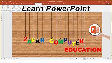 How to Create Hanging Letter Animation in PowerPoint || Animation || MS PowerPoint Tutorial ||