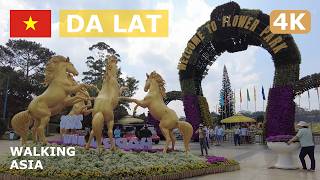 🇻🇳 Vietnam, Da Lat: Dalat City Flower Garden Morning to Afternoon Walking Tour - 4K
