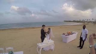 Bride and Groom Champagne Toast