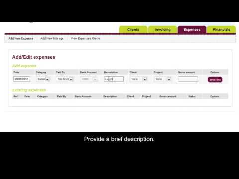 Freestyle Accounting Portal - How to Submit an Expense